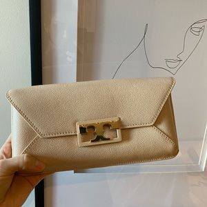 Tory Burch Nude Clutch